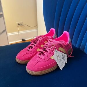 Pink and Gold Sneakers